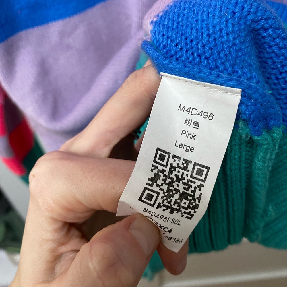 Ski crewneck colorful relaxed fit sweater - Picture 5 of 7
